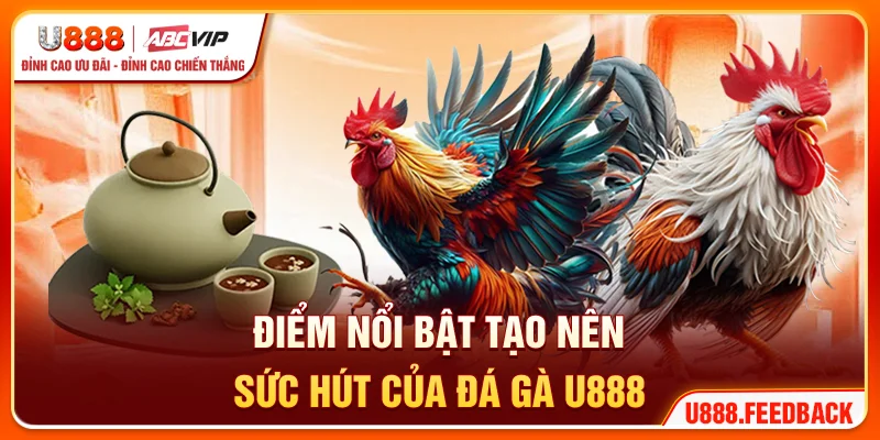 Điểm nổi bật tạo nên sức hút của đá gà U888
